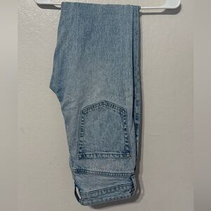 Light Wash Straight Leg Jeans for Women